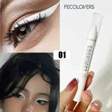 Waterproof Glitter Eyeliner Pencil - Pearl White Silver