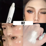 Waterproof Glitter Eyeliner Pencil - Pearl White Silver