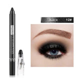 12 Colors Long-lasting Eye Shadow Pencil with Sharpener