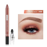 12 Colors Long-lasting Eye Shadow Pencil with Sharpener