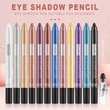 12 Colors Long-lasting Eye Shadow Pencil with Sharpener