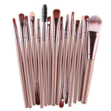 15-Piece Professional Makeup Brush Set