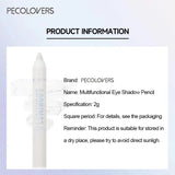 Waterproof Glitter Eyeliner Pencil - Pearl White Silver