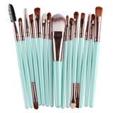 15-Piece Professional Makeup Brush Set