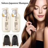 Japanese Sakura Hair Growth Shampoo - Moisturizing & Nourishing Formula