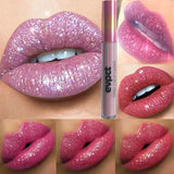 15-Color Diamond Lip Gloss | Long-Lasting Shimmer & Matte Liquid Lipstic