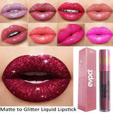 15 Colors Shimmer Diamond Glitter Lip Gloss - Long Lasting & Waterproof