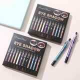 12 Colors Long-lasting Eye Shadow Pencil with Sharpener