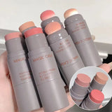 Double-ended Blush Stick - Waterproof Face Contouring & Cheek Tint