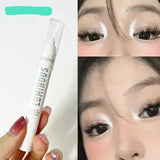 Waterproof Glitter Eyeliner Pencil - Pearl White Silver