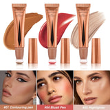 Cream Bronzer Contour Blush Wand - Liquid Face Makeup Stick