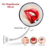 10x Magnifying LED Lighted Makeup Mirror