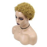 Short Kinky Curly Human Hair Wig for Black Women - Brazilian Pixie Cut