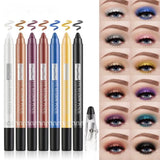 12 Colors Long-lasting Eye Shadow Pencil with Sharpener